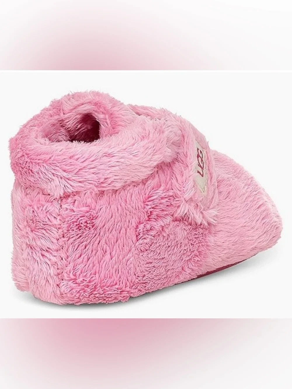 UGG Bixbee Bootie Fuzzy Soft Boots Shoes Pink Fleece- Infant Girls'